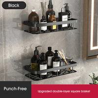 Charly | Stylish and Practical No-Drill Shower Corner Shelf – Space-Saving Bathroom Storage Rack