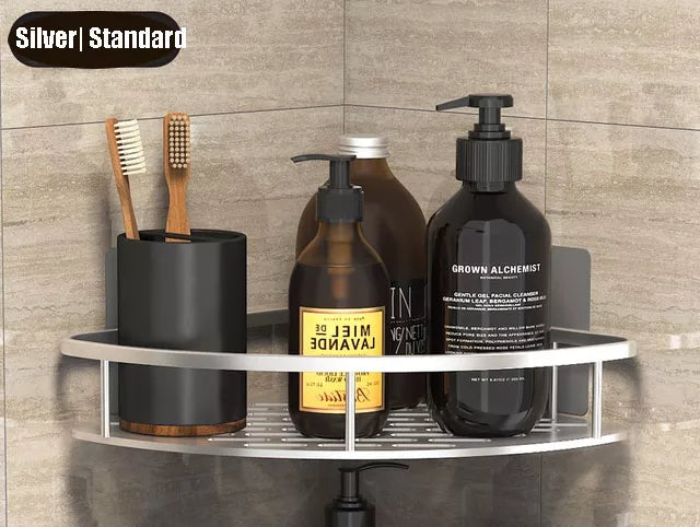 Sisica | Stylish and Practical No-Drill Shower Corner Shelf – Space-Saving Bathroom Storage Rack
