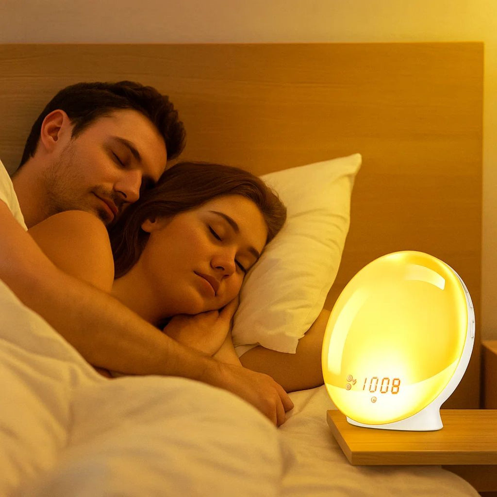Sisica | Sunrise Alarm Clock | Natural Wake-Up Light with Ambient Lighting for Deep Sleepers & Dark Mornings