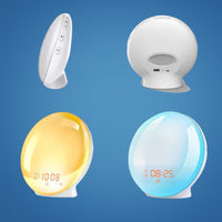 Sisica | Sunrise Alarm Clock | Natural Wake-Up Light with Ambient Lighting for Deep Sleepers & Dark Mornings
