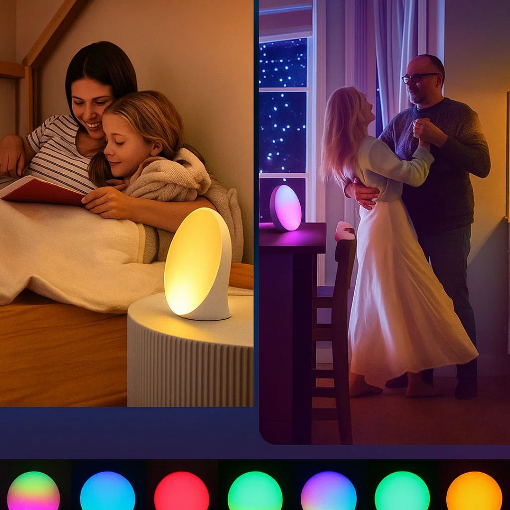 Sisica | Sunrise Alarm Clock | Natural Wake-Up Light with Ambient Lighting for Deep Sleepers & Dark Mornings