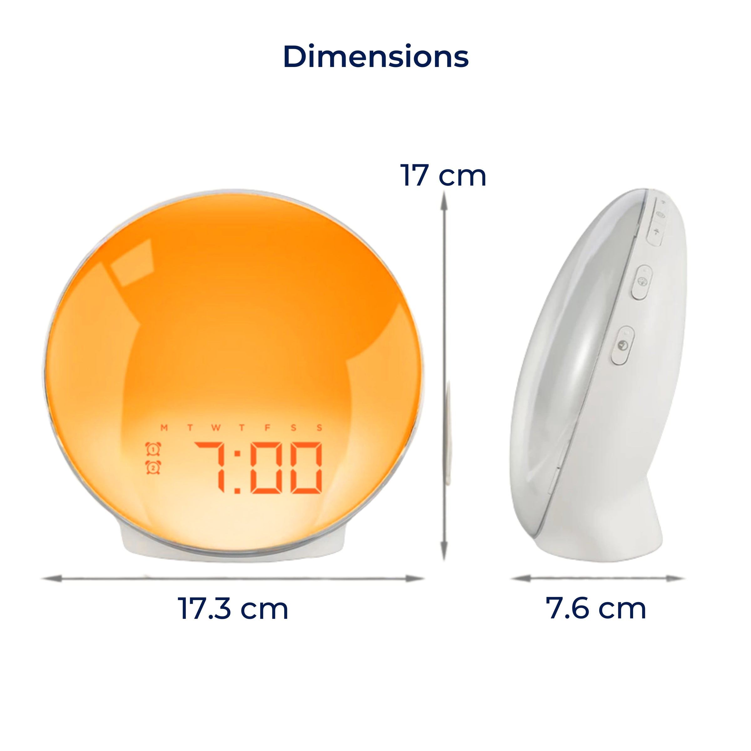 Sisica | Sunrise Alarm Clock | Natural Wake-Up Light with Ambient Lighting for Deep Sleepers & Dark Mornings
