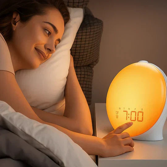 Charly | Sunrise Alarm Clock | Natural Wake-Up Light with Ambient Lighting for Deep Sleepers & Dark Mornings