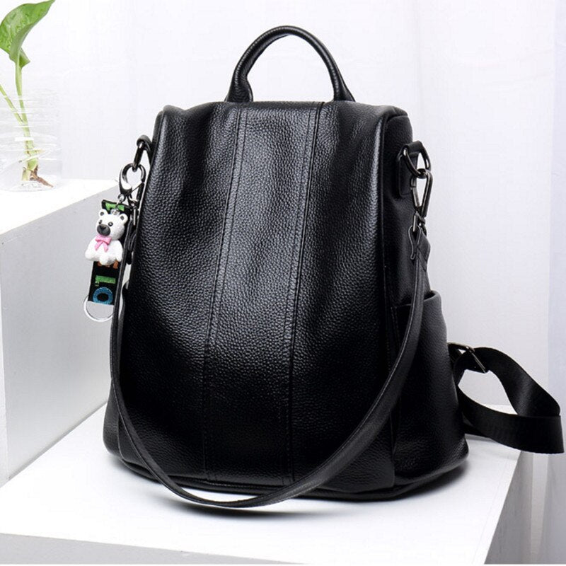 Sisica | Theft-Proof Leather Backpack