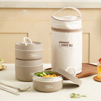 Sisica | ThermoBox Multi-Layered Insulated Lunchbox with FREE Carry Bag