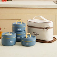 Sisica | ThermoBox Multi-Layered Insulated Lunchbox with FREE Carry Bag