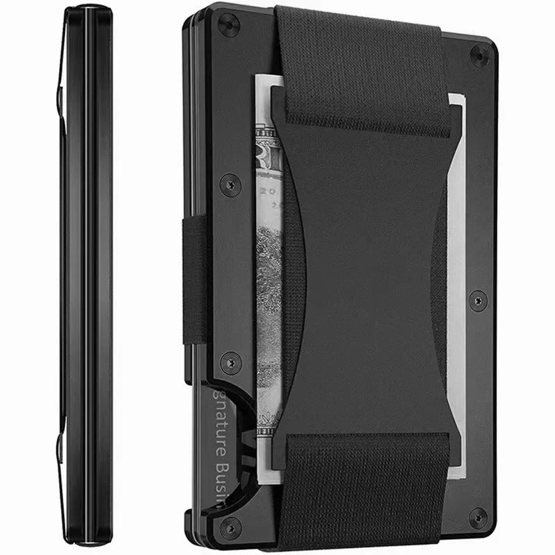 Charly | Titanium Matte Cobalt Cardholder – Slim & Stylish RFID Wallet for Men & Women