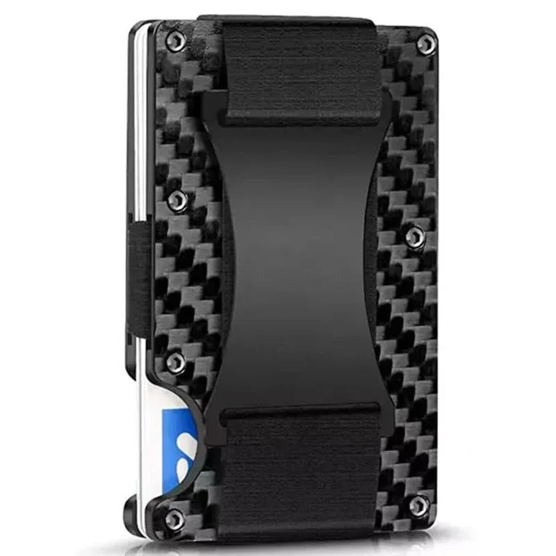 Charly | Titanium Matte Cobalt Cardholder – Slim & Stylish RFID Wallet for Men & Women