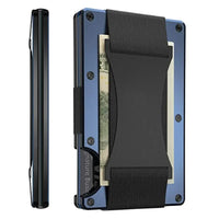 Charly | Titanium Matte Cobalt Cardholder – Slim & Stylish RFID Wallet for Men & Women