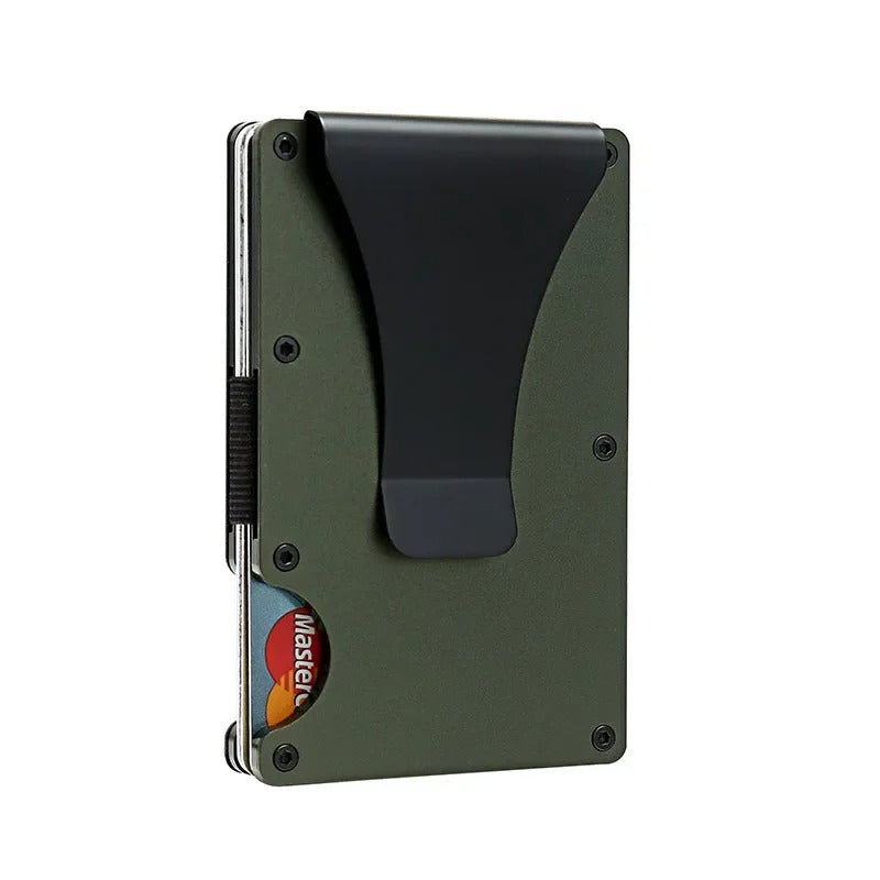 Charly | Titanium Matte Cobalt Cardholder – Slim & Stylish RFID Wallet for Men & Women