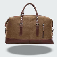 Charly | Travel Duffle Bag in Waxed Canvas – Durable and Waterproof with Leather Details