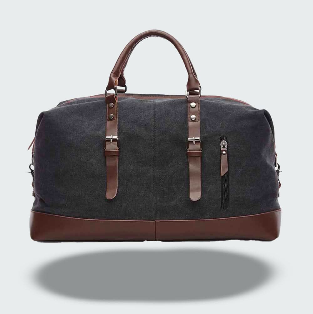 Charly | Travel Duffle Bag in Waxed Canvas – Durable and Waterproof with Leather Details