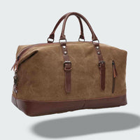 Sisica | Travel Duffle Bag in Waxed Canvas – Durable and Waterproof with Leather Details