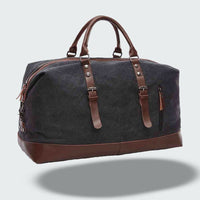 Sisica | Travel Duffle Bag in Waxed Canvas – Durable and Waterproof with Leather Details