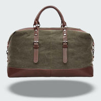 Charly | Travel Duffle Bag in Waxed Canvas – Durable and Waterproof with Leather Details