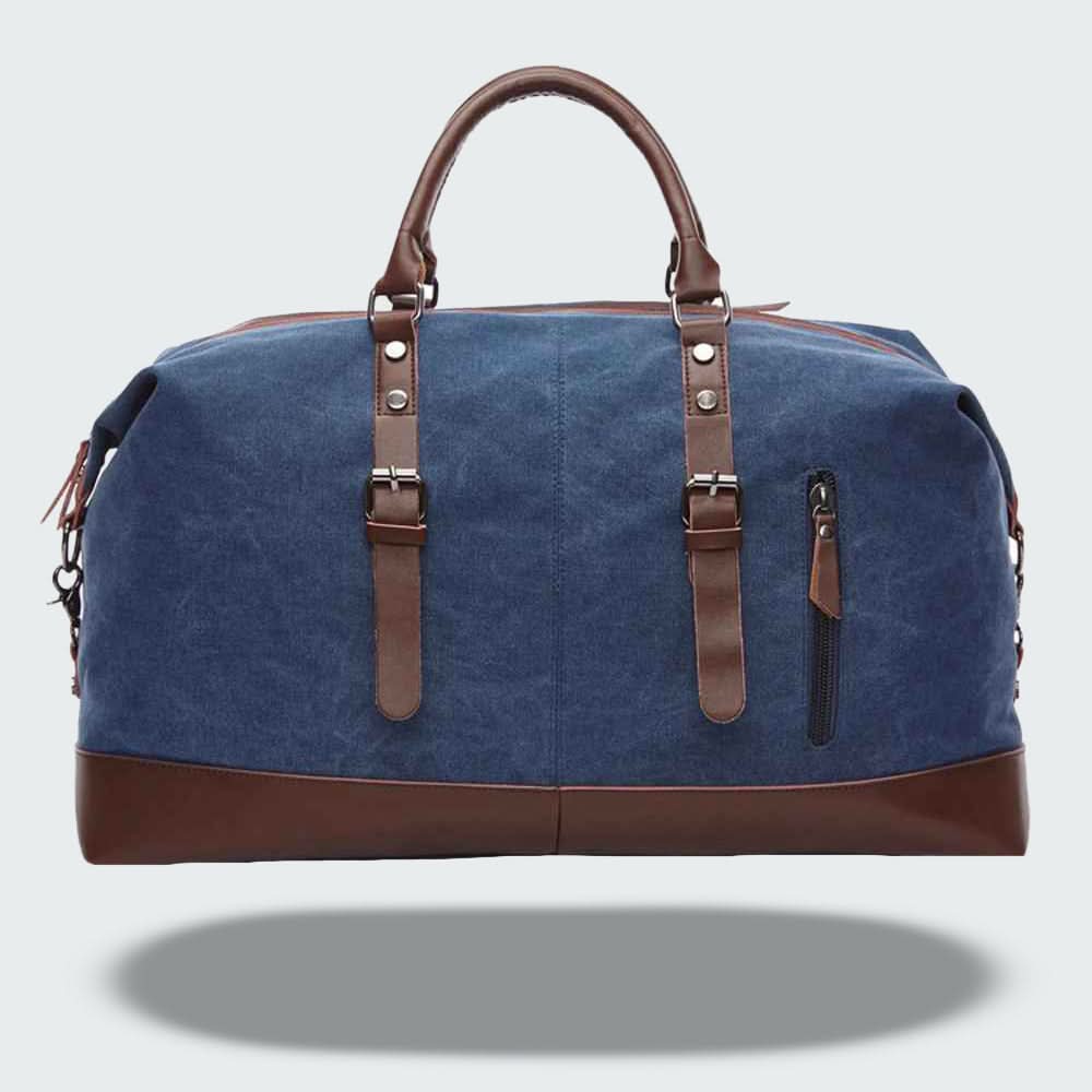Charly | Travel Duffle Bag in Waxed Canvas – Durable and Waterproof with Leather Details