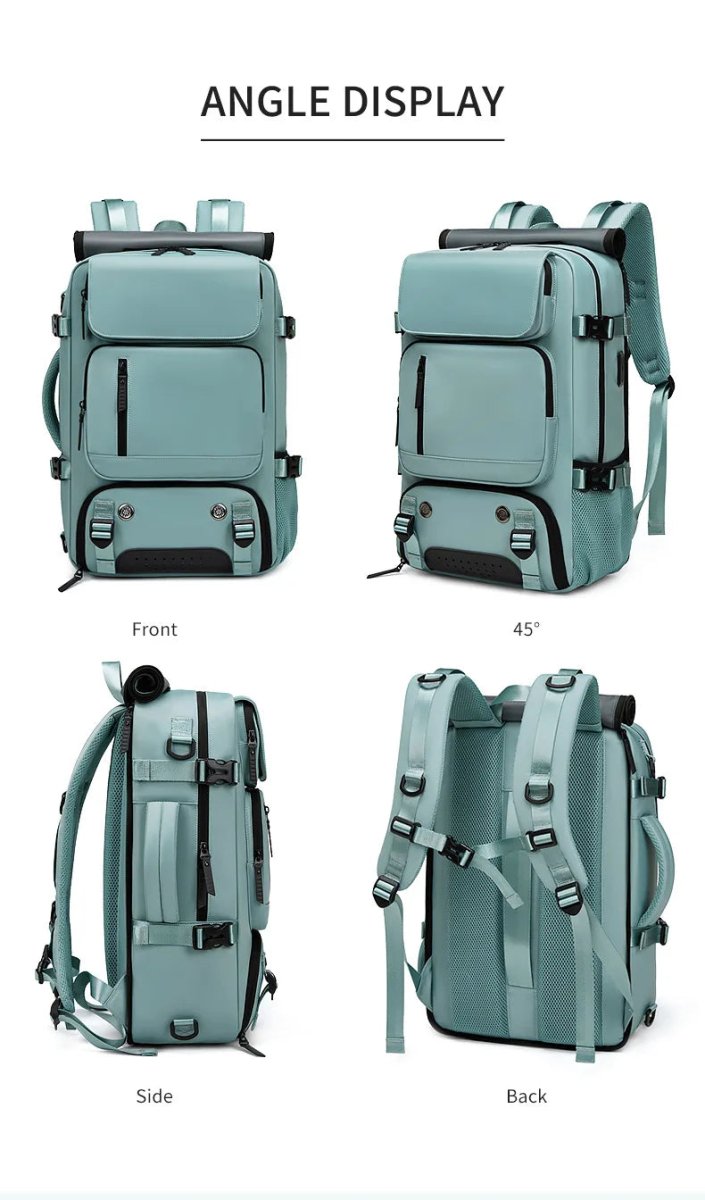 Sisica | TRAVELMAX Backpack – Waterproof, USB Charging, Shoe Storage
