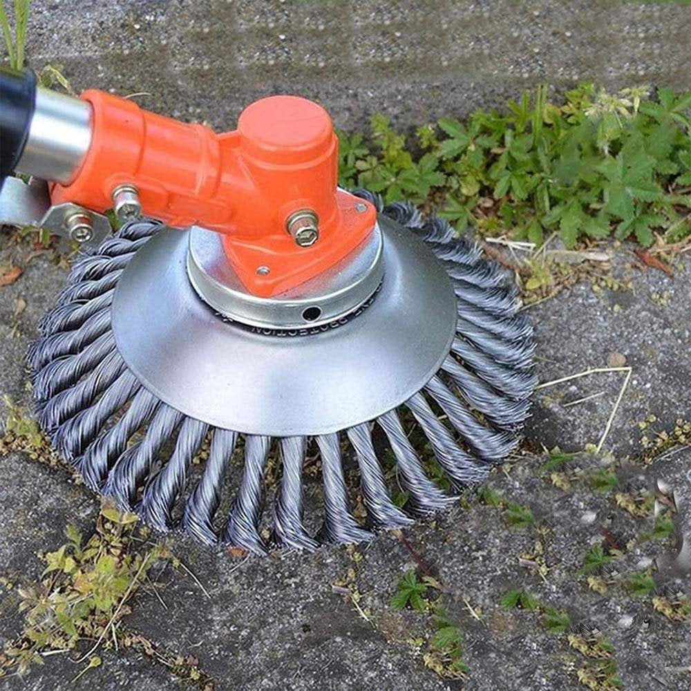 Sisica | Trimmer Weed Brush | Twisted Wire Head for Grass & Weeds