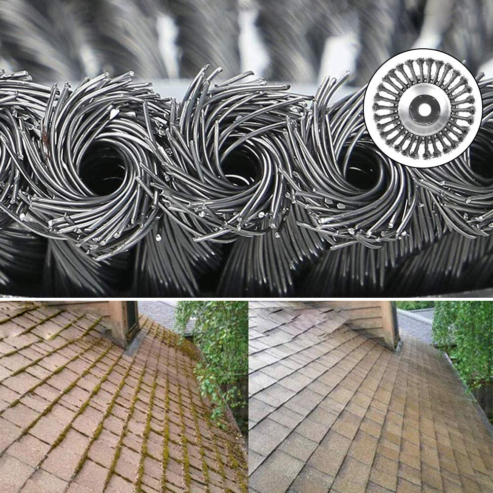 Sisica | Trimmer Weed Brush | Twisted Wire Head for Grass & Weeds