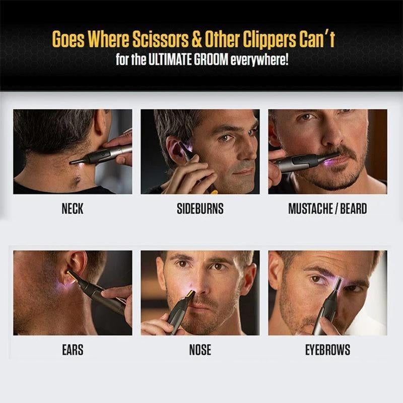 Sisica | Ultra-Thin Precision Trimmer – Professional Grooming for Beard, Nose & Eyebrows
