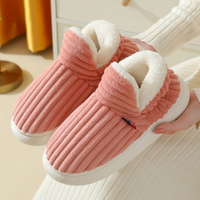 Charly | Unisex Corduroy Slippers with Sherpa Lining