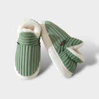 Charly | Unisex Corduroy Slippers with Sherpa Lining