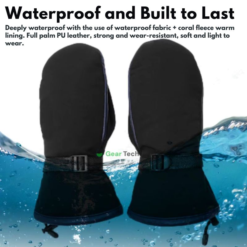 Sisica | USB Heated Gloves | Instant Heat, Dual-Zone, Waterproof for Outdoor Winter