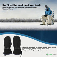 Sisica | USB Heated Gloves | Instant Heat, Dual-Zone, Waterproof for Outdoor Winter
