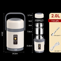 Charly | USB Heated Lunch Box | 304 Stainless Steel, Portable Food Warmer