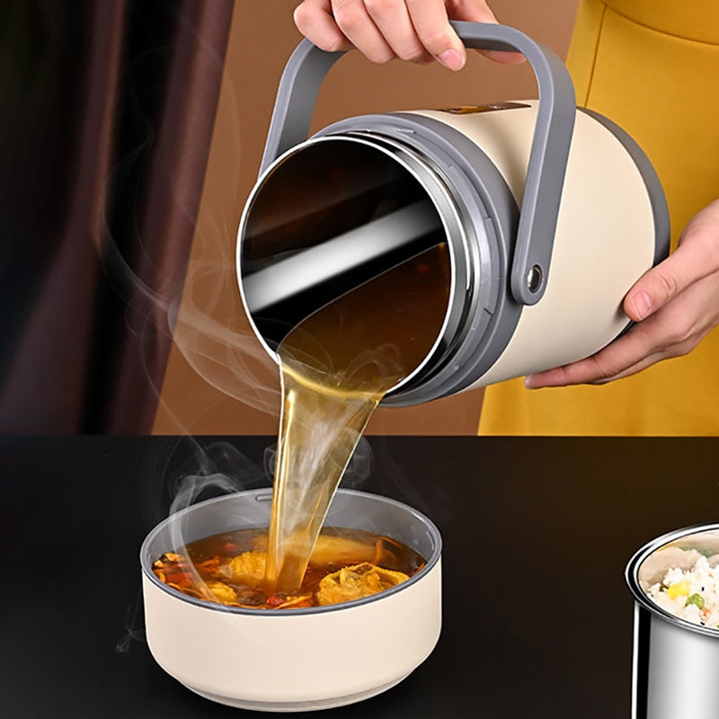 Sisica | USB Heated Lunch Box | 304 Stainless Steel, Portable Food Warmer