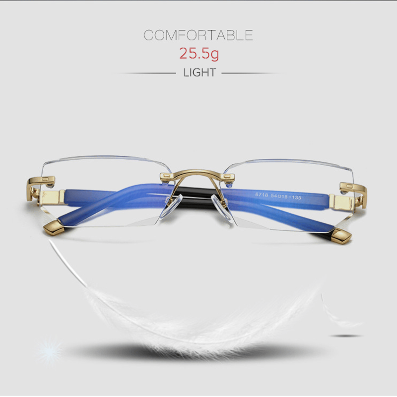 Sisica | Viselio Intelligent Reading Glasses with Progressive Lenses | Ultra-Light & Blue Light Filter | For Near & Distant Vision | Titanium Frame TR90