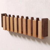 Charly | Wall Coat Rack in Piano Design | Handmade Wood | Natural