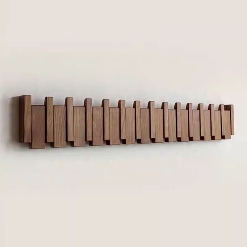 Charly | Wall Coat Rack in Piano Design | Handmade Wood | Natural