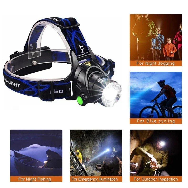 Sisica | Waterproof LED Headlamp with Adjustable Zoom