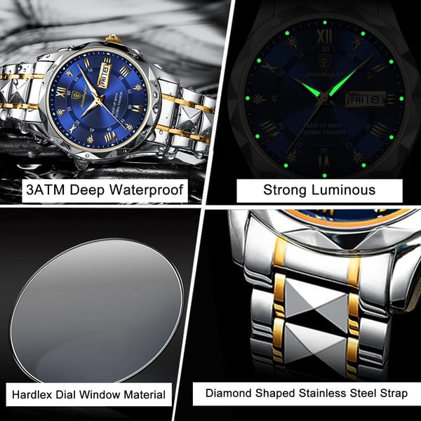 Sisica | Waterproof Luxury Men's Wristwatch by the Top Brand with Luminous Function