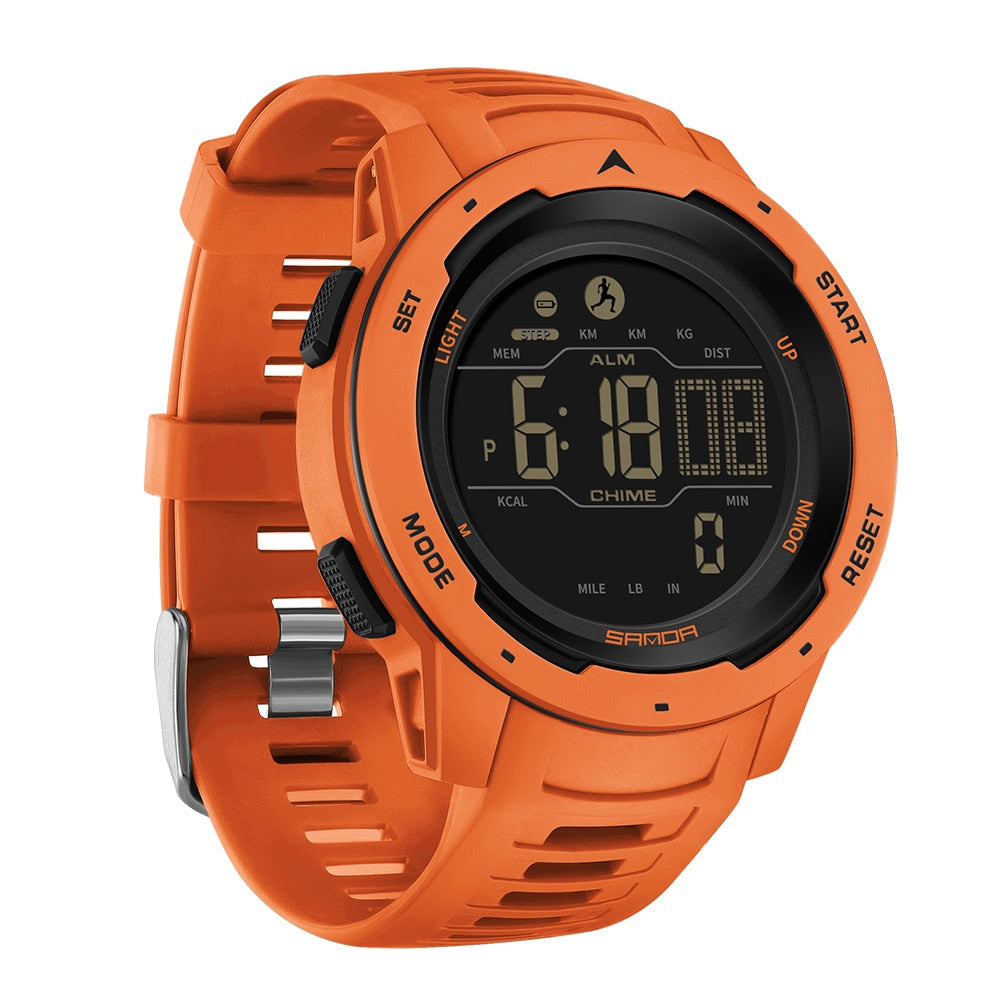 Charly | Waterproof Military Pedometer Digital Watch