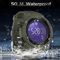 Sisica | Waterproof Military Pedometer Digital Watch