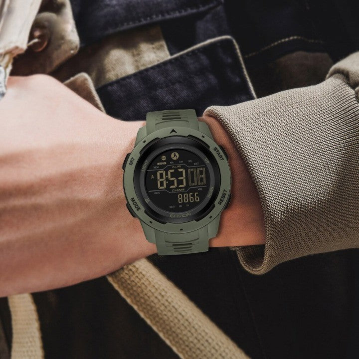 Sisica | Waterproof Military Pedometer Digital Watch