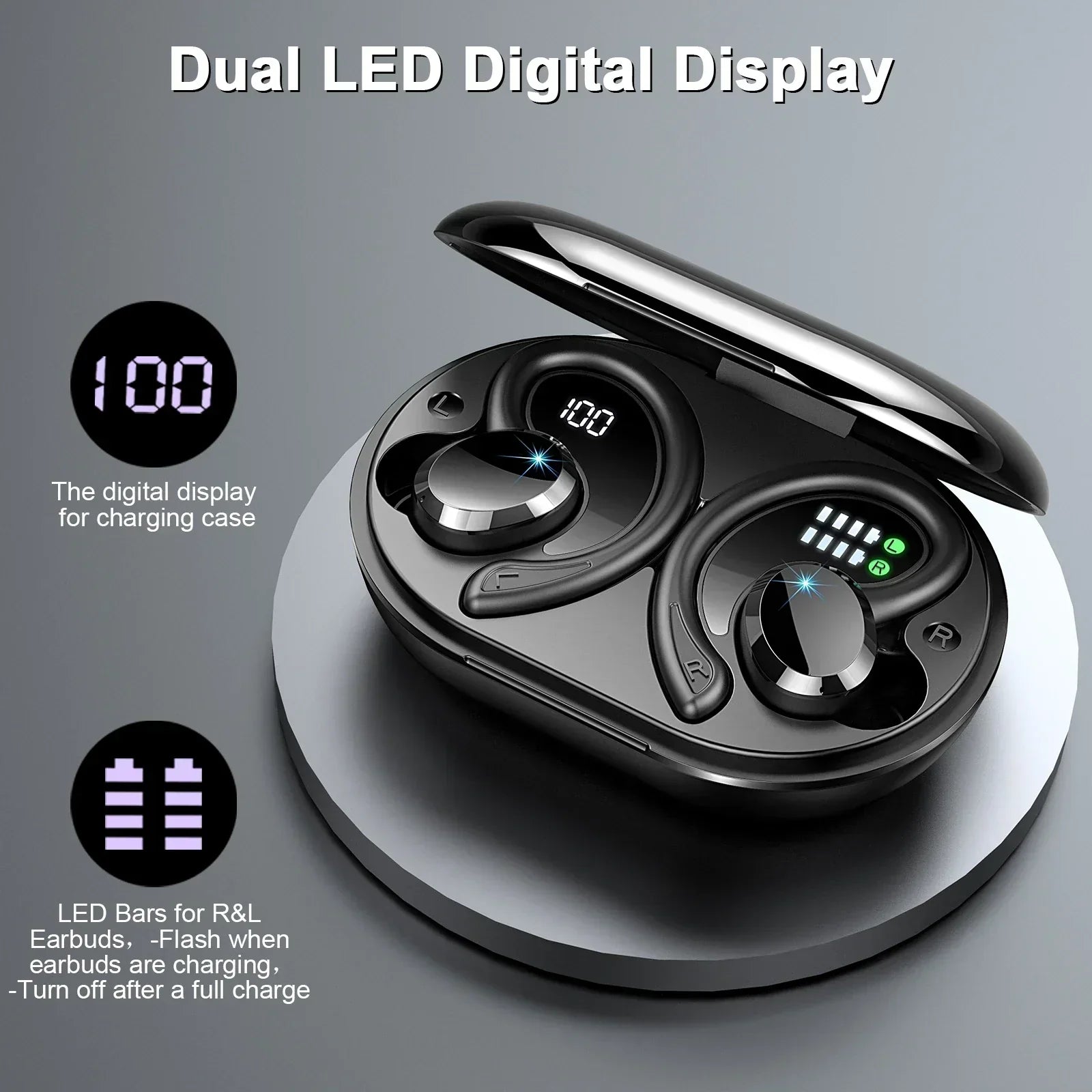 Sisica | Wireless Earbuds with Long Battery Life – SecureFit – (1+1 FREE)