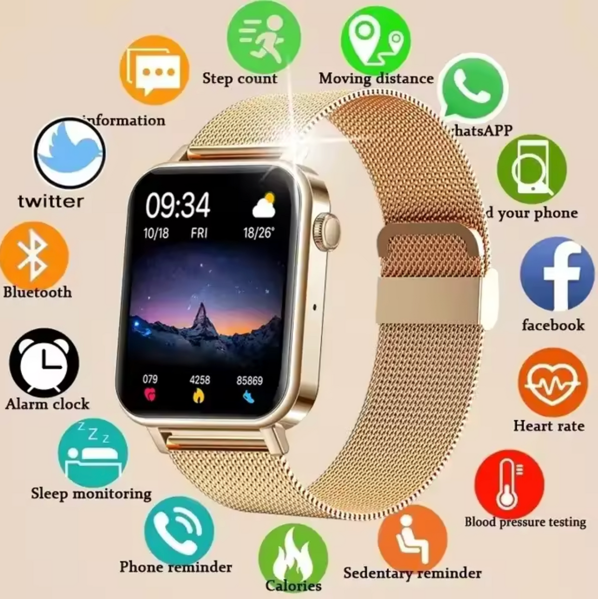 Sisica | Women's Smartwatch with Health Tracking