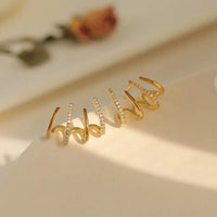 Sisica | Women's Spiral Earrings | Chic Statement Pieces | Hypoallergenic