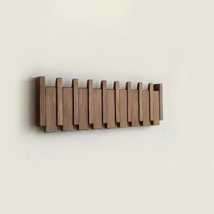 Sisica | Wooden Coat Rack with Piano Key Design