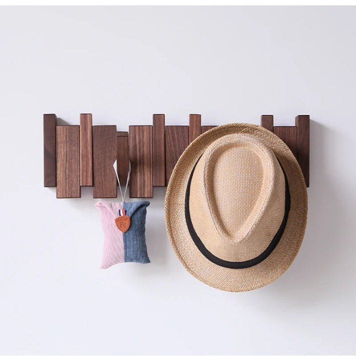 Sisica | Wooden Coat Rack with Piano Key Design