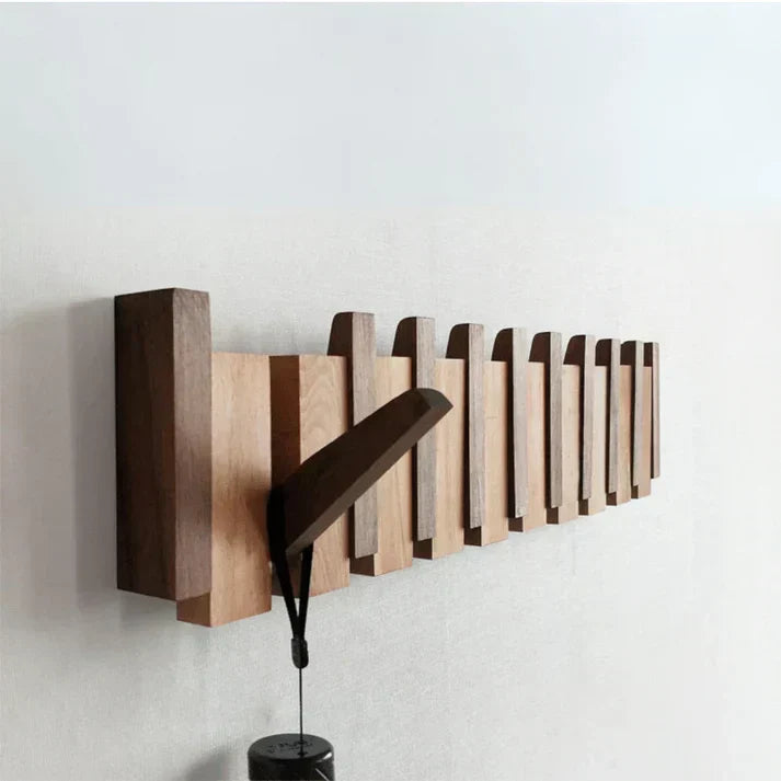 Sisica | Wooden Coat Rack with Piano Key Design