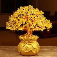 Citrine Crystal Abundance Tree Sculpture