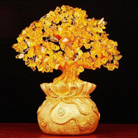 Citrine Crystal Abundance Tree Sculpture