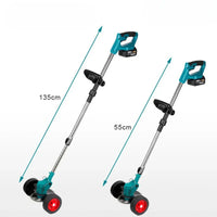 36V Wheeled String Trimmer - Foldable, Height Adj.