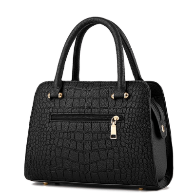 Chic Crocodile Embossed Handbag