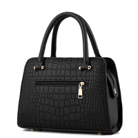 Chic Crocodile Embossed Handbag