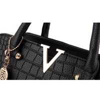Chic Crocodile Embossed Handbag